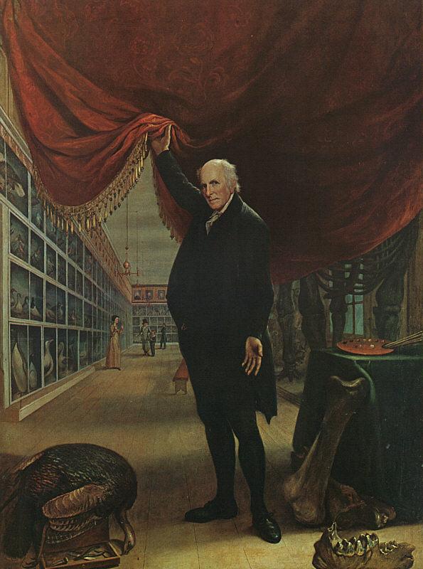 Charles Wilson Peale The Artist in his Museum oil painting picture